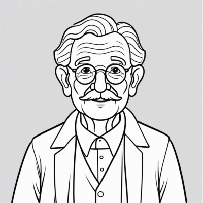 Grandpa Coloring Page to Print