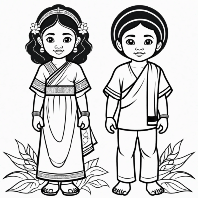 Children of the World Coloring Book