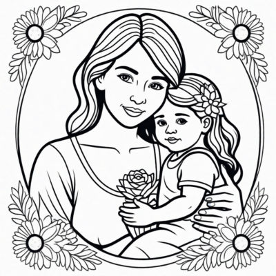 Mother’s Day Coloring Book