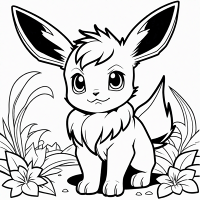 Eevee Pokemon Coloring Book