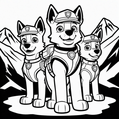 Everest Paw Patrol Coloring Book