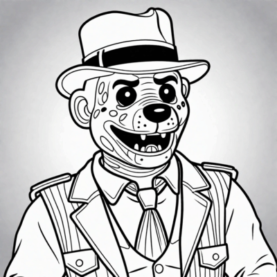 freddy coloring book