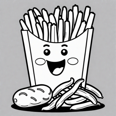 Frytka and Kartofelcia Coloring Book