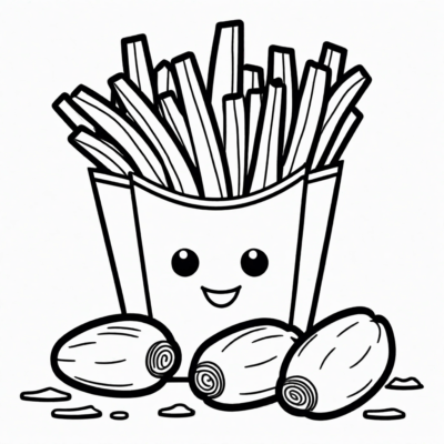 Fryty & Spudzia: Fun Coloring Adventures