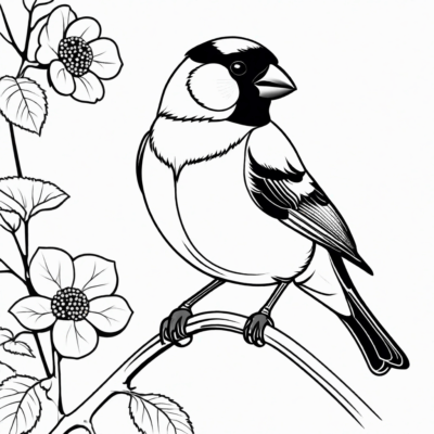 Finch Coloring Book
