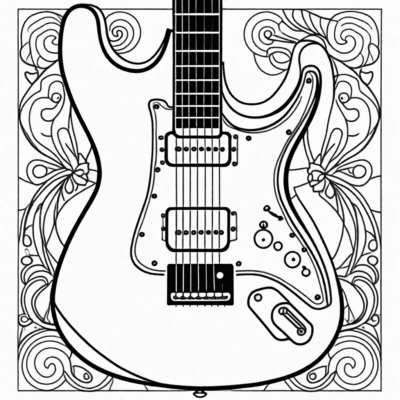 guitar coloring book