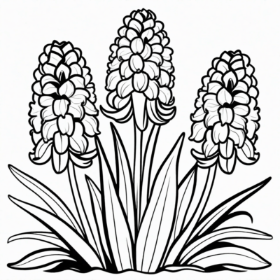 hyacinths coloring book
