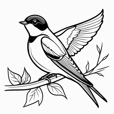 Swallows Coloring Book