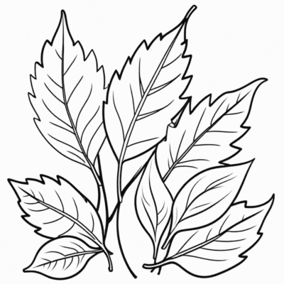 Autumn Leaves Coloring Pages