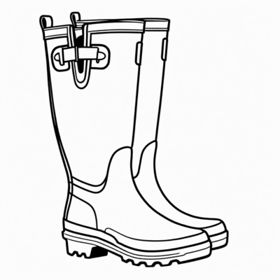 Rain Boots Coloring Book