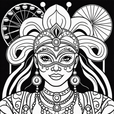 Carnival Fun Coloring Book for Kids