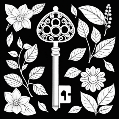 key coloring book