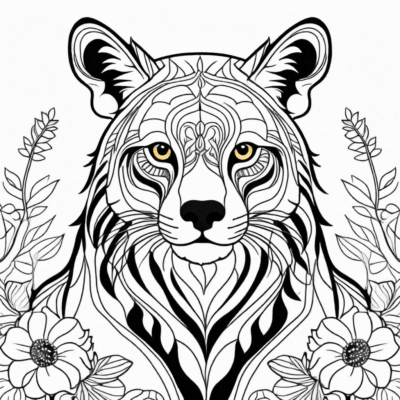 Stress-Relief Coloring Book: Animals
