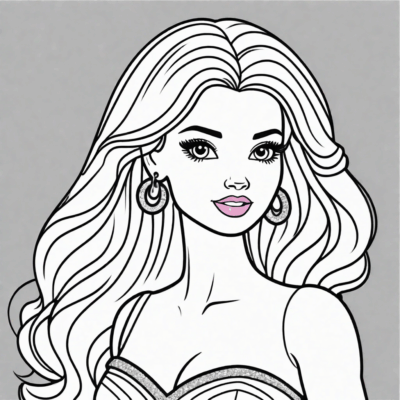 Barbie Coloring Page to Print