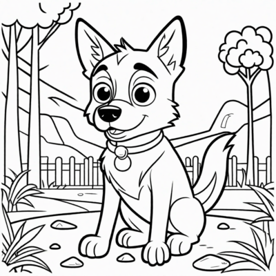 Bluey and Bingo Coloring Book