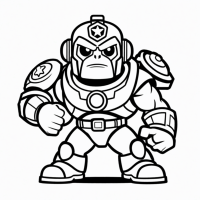 Brawl Stars Buzz Coloring Page