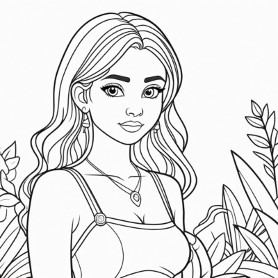 Printable Coloring Book for Girls