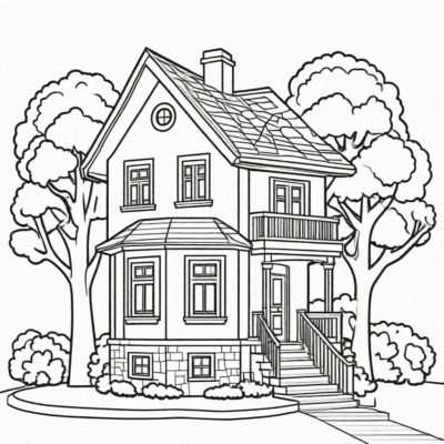 Coloring Book: Home