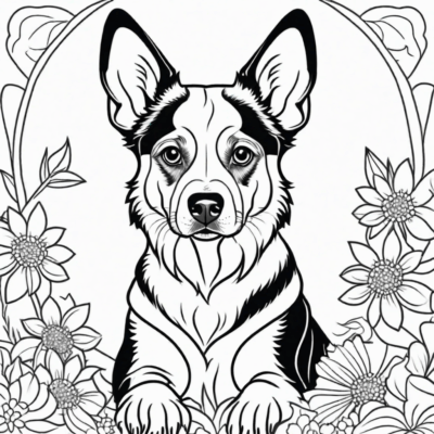Printable Coloring Book – Puppies