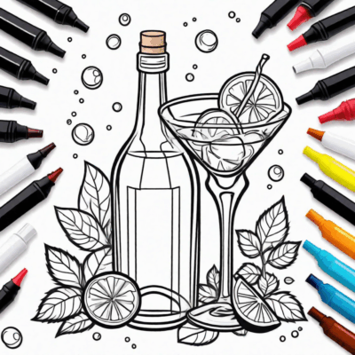 Coloring Book for Alcohol Markers