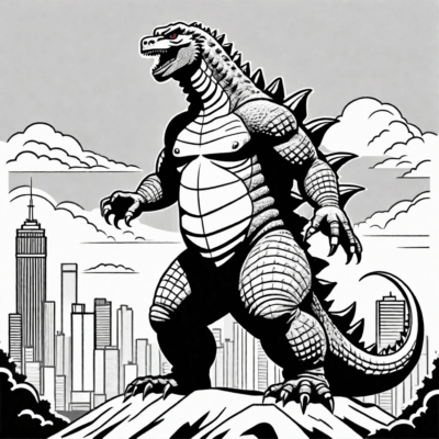 Godzilla Coloring Book
