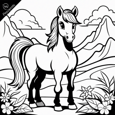 pony coloring book