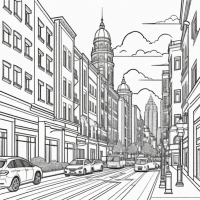 Urban Adventures Coloring Book for Kids