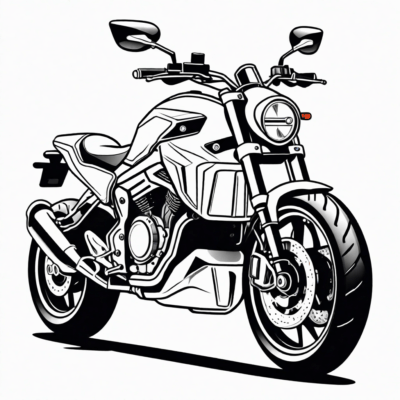 motorcycle coloring book