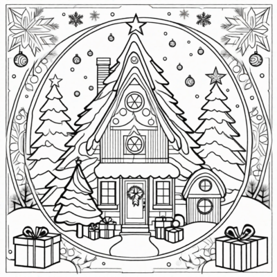 Difficult Christmas Coloring Book