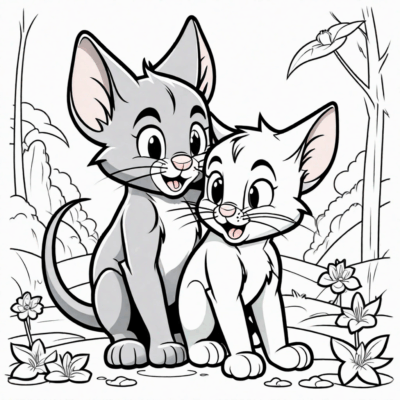 Tom and Jerry Coloring Book