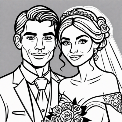 Wedding Coloring Book