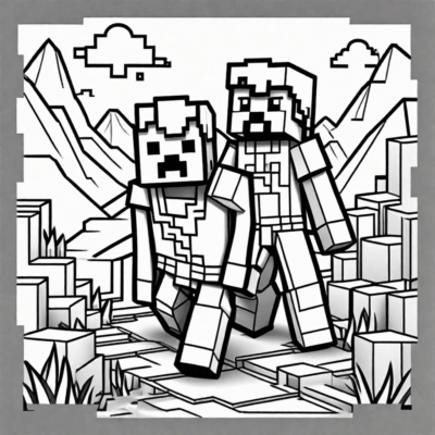 Minecraft Coloring Book