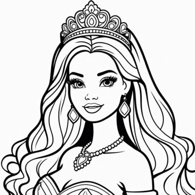 Barbie Princess Coloring Book