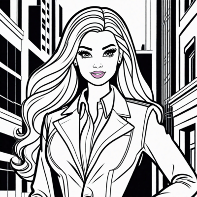 Barbie: Secret Agents Coloring Book
