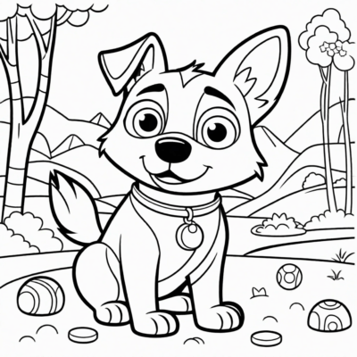 Bluey and Bingo Coloring Pages
