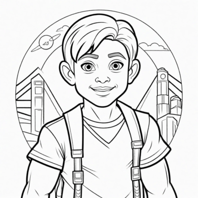 Adventure Coloring Book for 10-Year-Old Boys