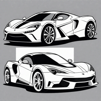 Coloring Books for Boys: Cars