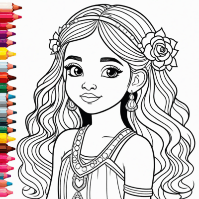Coloring Book for 9-Year-Old Girls