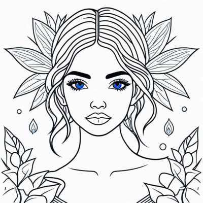 Printable Coloring Pages Blue