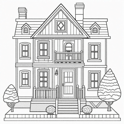 Printable Coloring Pages for Gabi’s Cat House