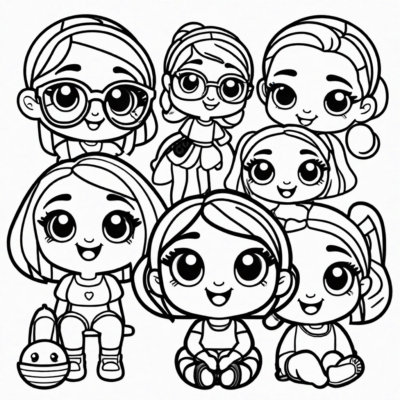 Mojipops Printable Coloring Pages