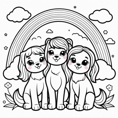 Printable Rainbow Friends Coloring Pages
