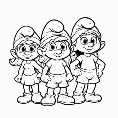 Smurfs Printable Coloring Pages