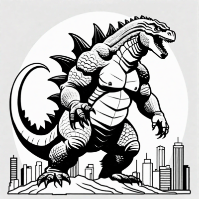Godzilla Coloring Pages