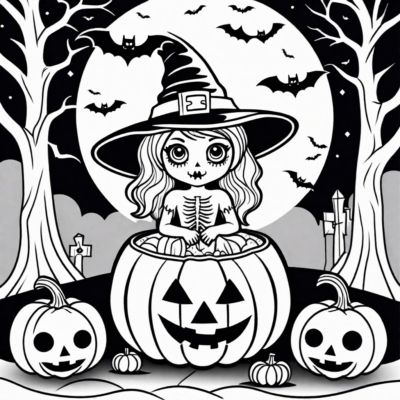 Halloween Coloring Pages for Adults