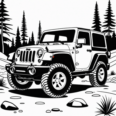 Jeep Coloring Pages