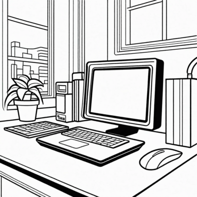 computer coloring pages