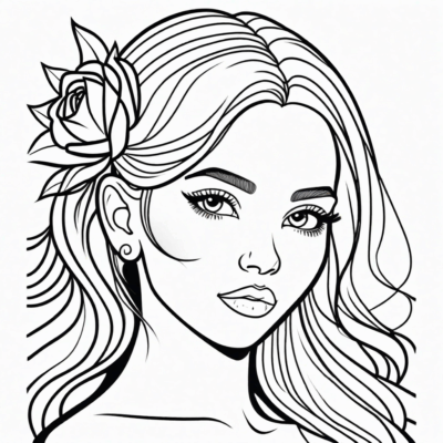 Coloring Pages Pretty Girls