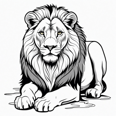 Majestic Lion Coloring Fun