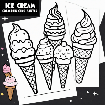 ice cream coloring pages to print